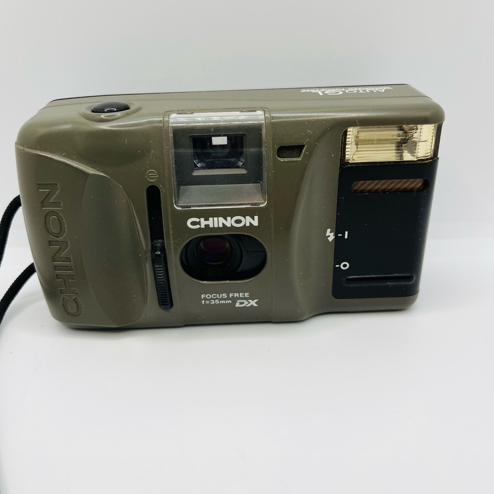 Chinon Auto GL Motorized Focus Free DX f=35mm Camera UNTESTED AS IS